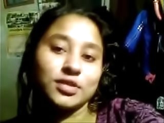 desi bengali college damsel dirty chat and self made boobs expose for lover