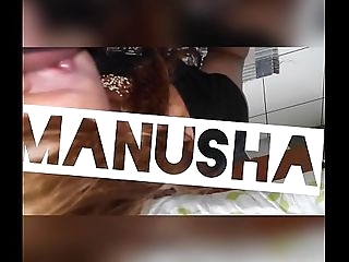 Indian Shemale  Manusha sucking and swallowing cum..!